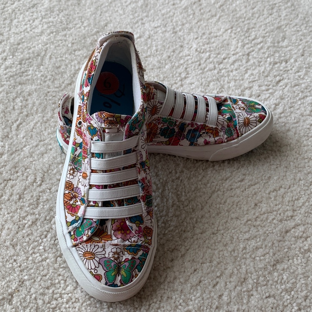 Blowfish Malibu Slip On Sneakers Floral Women’s Size 6